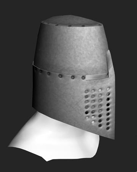 3d helmet model - Crusader Helmet by Grizzly3D